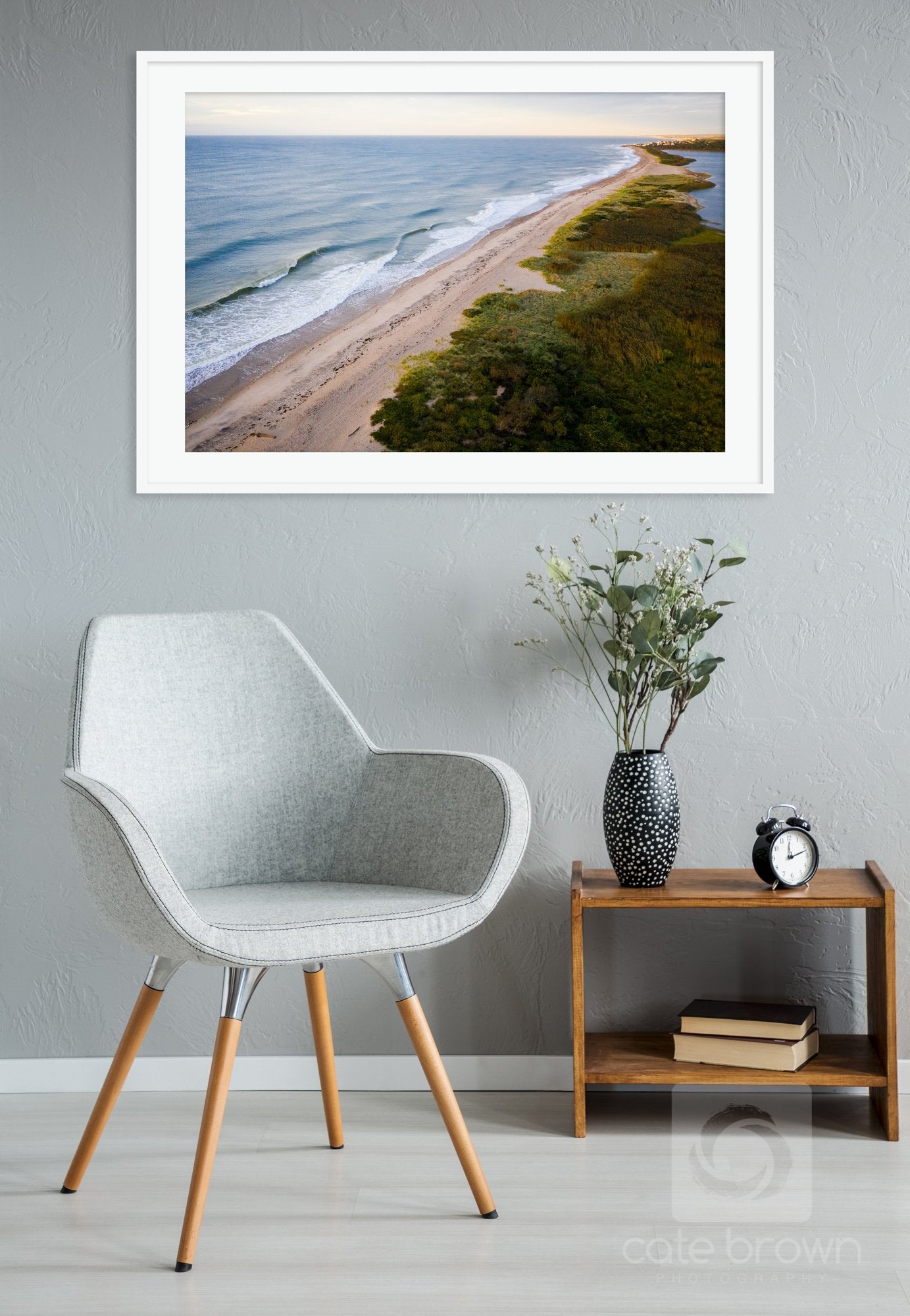 Cate Brown Photo Ocean View from Moonstone #3  //  Aerial Photography Made to Order Ocean Fine Art