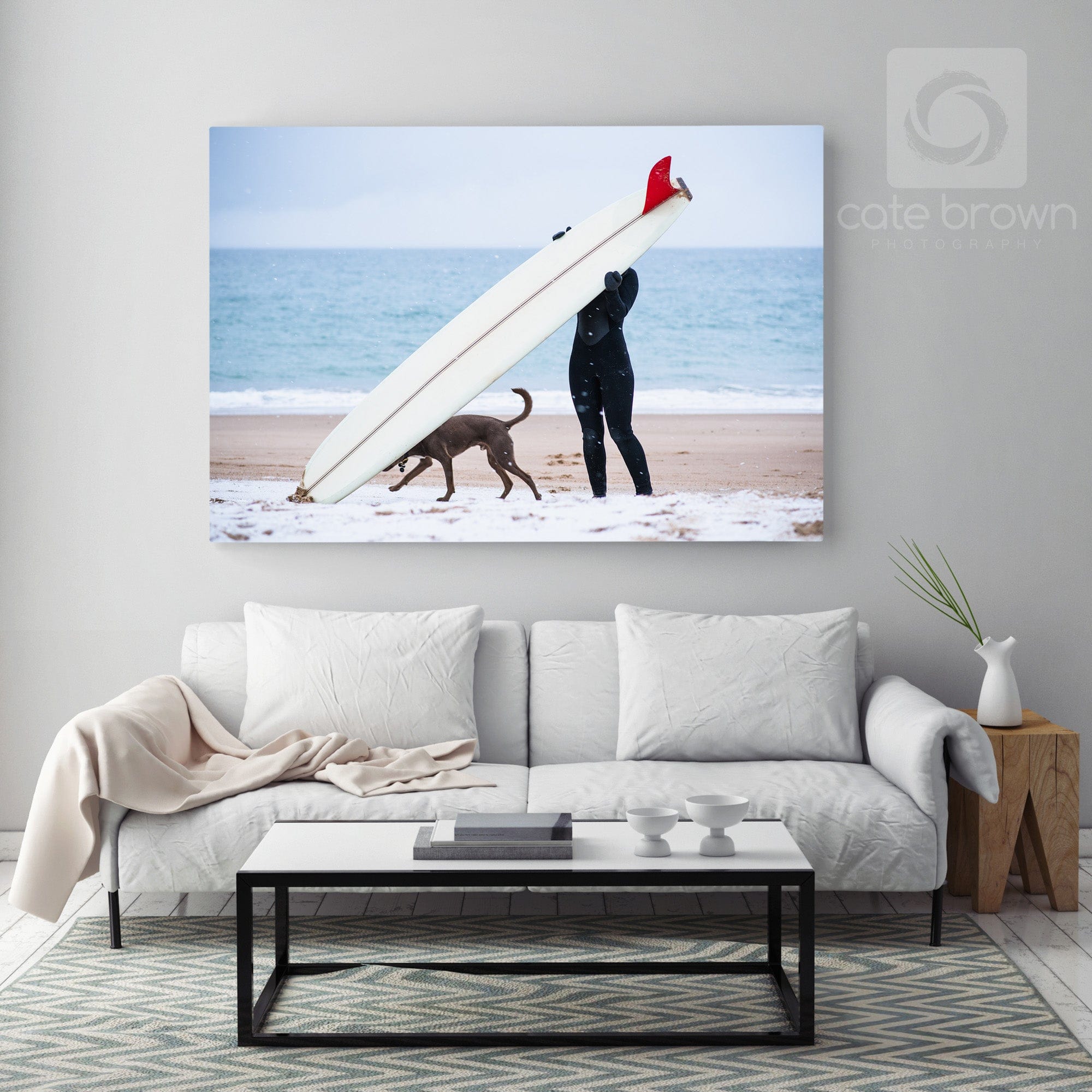 Cate Brown Photo Canvas / 20"x30" / None (Print Only) Snowy Seasons  //  Surf Photography Made to Order Ocean Fine Art