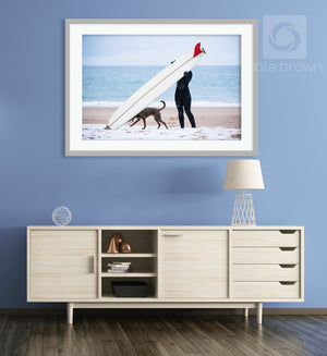 Cate Brown Photo Fine Art Print / 16"x24" / Silver Snowy Seasons  //  Surf Photography Made to Order Ocean Fine Art