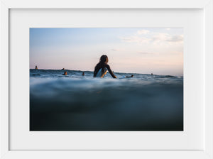 Cate Brown Photo Sunset Lineup for Chris #2 //  Surf Photography Made to Order Ocean Fine Art