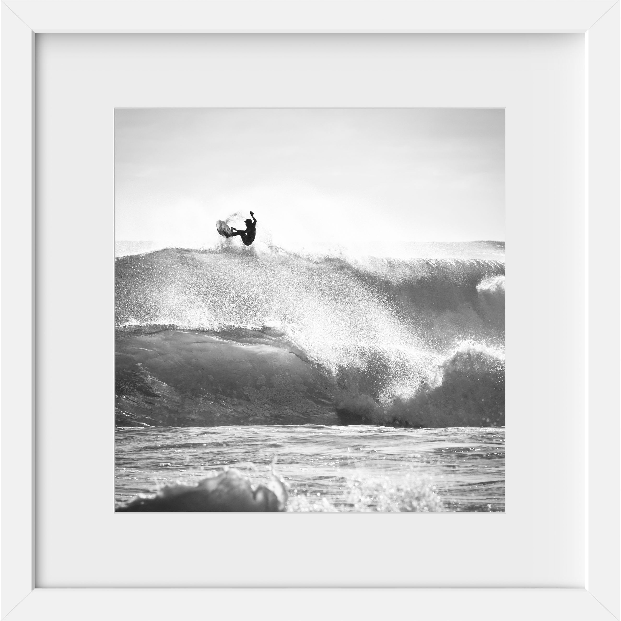 Cate Brown Photo Surfer #4 in Silver // Surf Photography Made to Order Ocean Fine Art