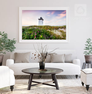 Cate Brown Photo Wood End Light at Sunset #3  //  Landscape Photography Made to Order Ocean Fine Art