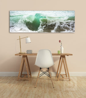Cate Brown Photo West Cape Wave Panoramic  //  Ocean Photography Made to Order Ocean Fine Art