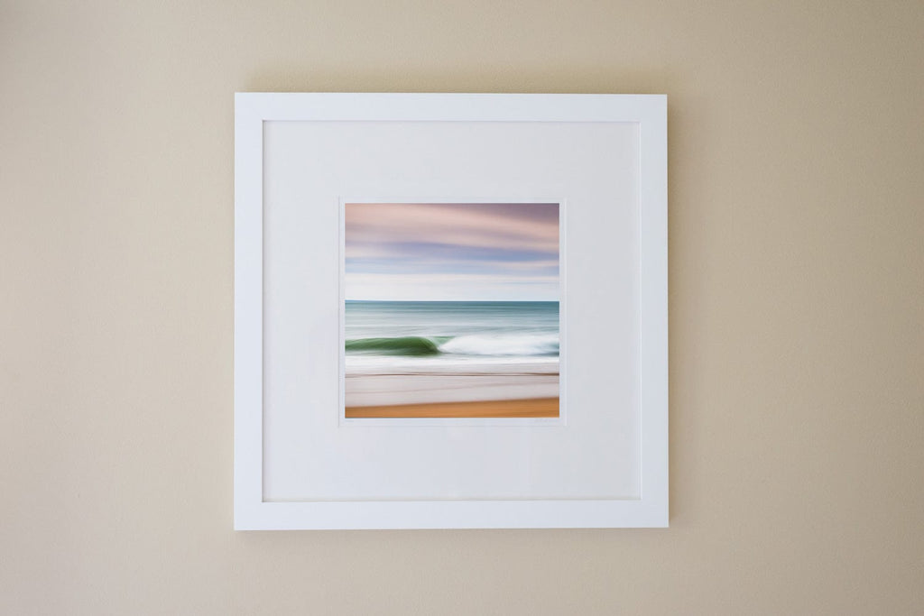 Cate Brown Photo East Beach Abstract #3 // Framed Fine Art 20x20" // Limited Edition 3 of 100 Available Inventory Ocean Fine Art