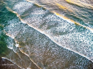 Cate Brown Photo Sunrise Aerial #3 // Metal Print 24x36" // Limited Edition 1 of 150 Available Inventory Ocean Fine Art