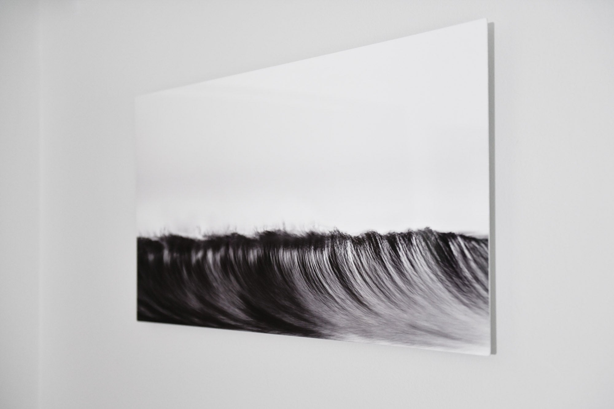 Cate Brown Photo Waves of Silver // Metal Print 15x30" // Limited Edition 1 of 50 Available Inventory Ocean Fine Art