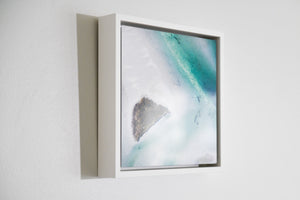Cate Brown Photo Aerials // Framed Metal Print 10x10" // MULTIPLE Available Available Inventory Ocean Fine Art