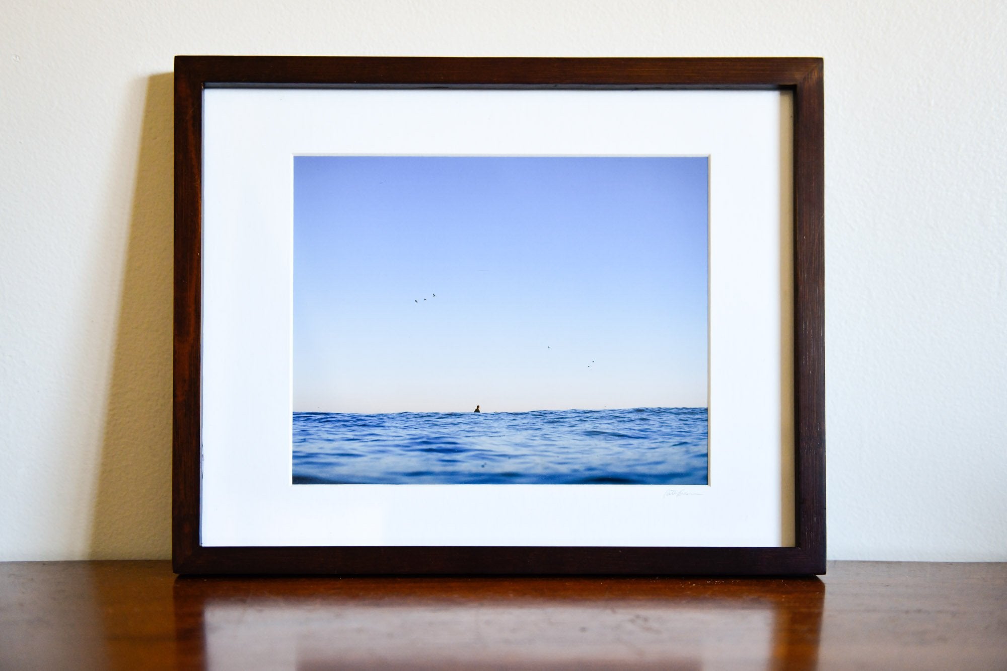 Cate Brown Photo Postcards from Chris // Framed Mini Print 11x14" Available Inventory Ocean Fine Art