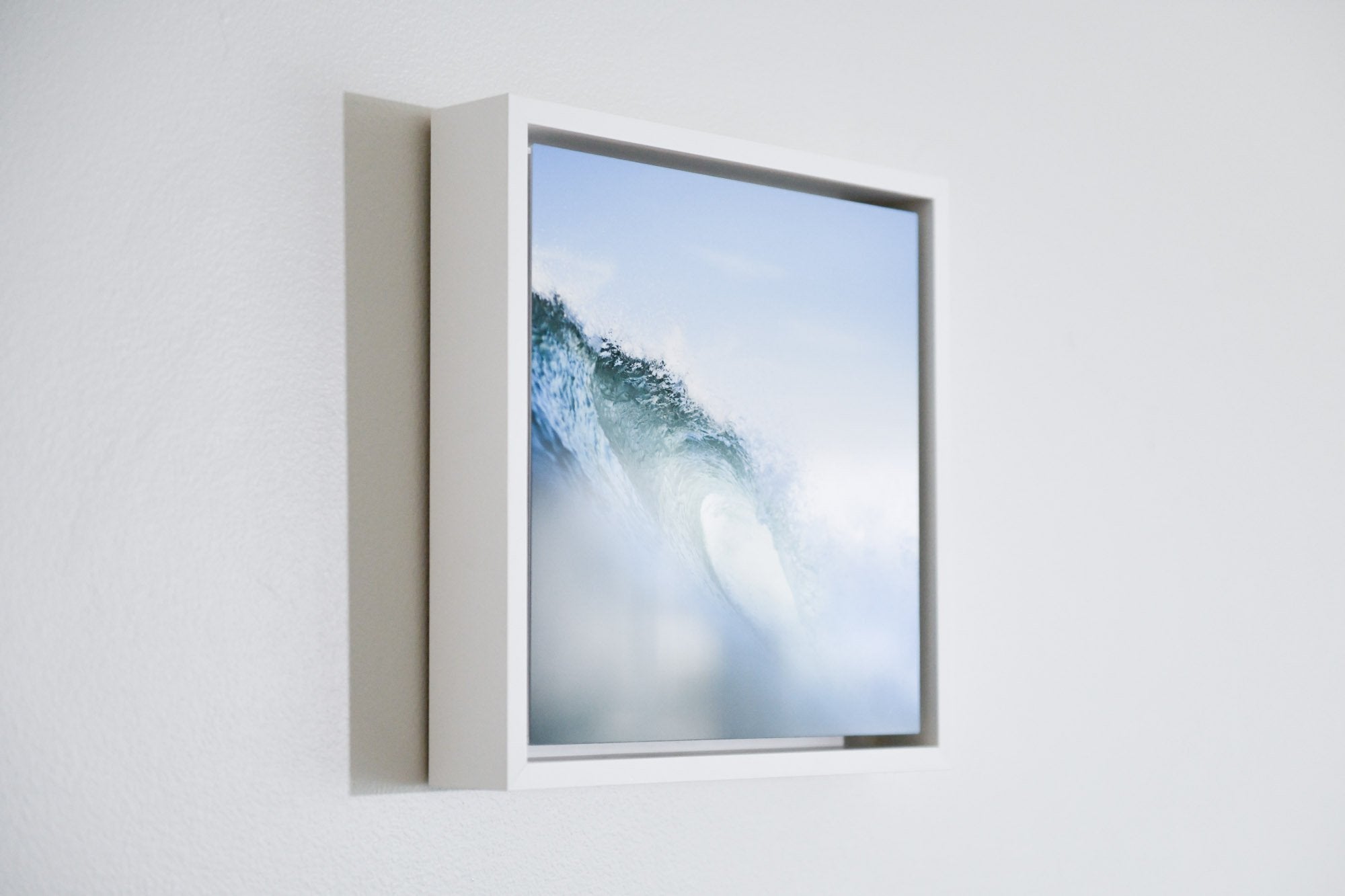 Cate Brown Photo Ocean Waves // Copy of Framed Metal Print 10x10" // MULTIPLE Available Available Inventory Ocean Fine Art