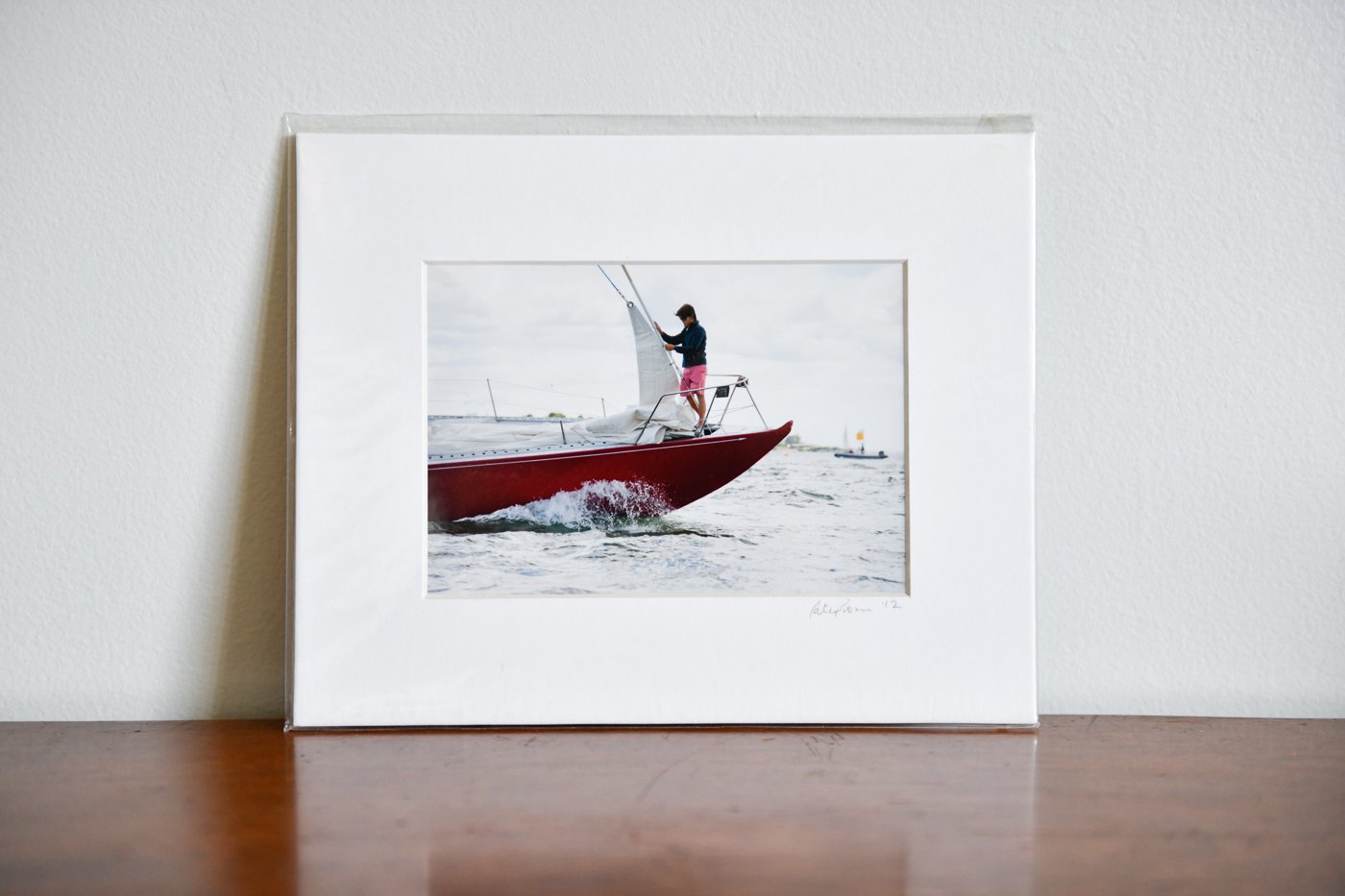 Cate Brown Photo Bowman of American Eagle // Matted Mini Print 8x10" Available Inventory Ocean Fine Art