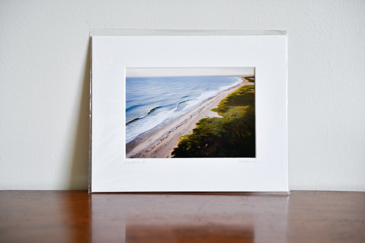 Cate Brown Photo Ocean View from Moonstone #3 // Matted Mini Print 8x10" Available Inventory Ocean Fine Art