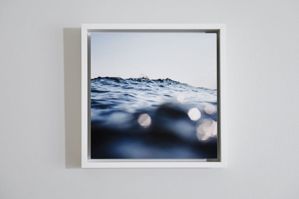 Cate Brown Photo Sparkling Sunsets from Chris Ocean Textures // Framed Metal Print 10x10" // MULTIPLE Available Available Inventory Ocean Fine Art