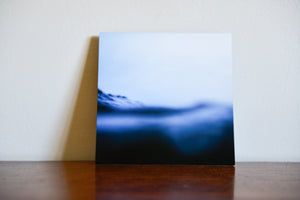 Cate Brown Photo Bokeh Blue #8 // Metal Print 7x7" // Limited Edition 1 of 150 Available Inventory Ocean Fine Art