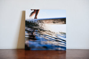 Cate Brown Photo Allen Surfing Chris // Metal Print 7x7" // Open Edition Available Inventory Ocean Fine Art