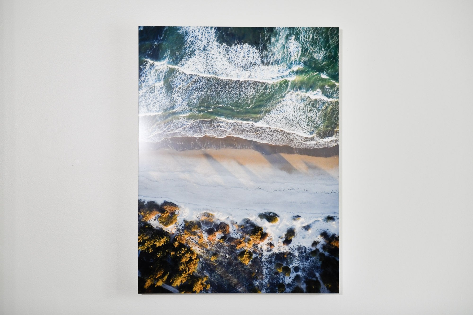 Cate Brown Photo Narragansett Aerial #1 // Metal Print 22x30" // Limited Edition 1 of 50 Available Inventory Ocean Fine Art