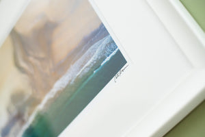 Cate Brown Photo Bonnet Aerial #1 // Framed Fine Art 14x18" // Limited Edition 1 of 150 Available Inventory Ocean Fine Art